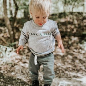 Take a Hike Toddler sweatshirt size 2